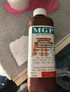 Hydrocodone and Homatropine Syrup CII 5/1.5mg per 5mL (473 ml)